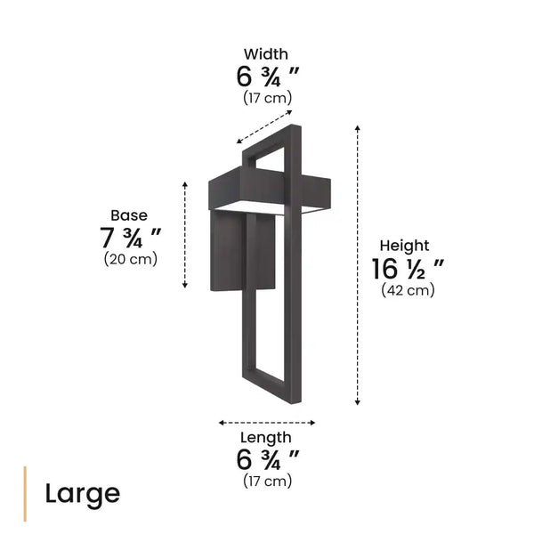 Zynella Titan: Modern Stainless Steel Outdoor Sconce (IP65 Waterproof)