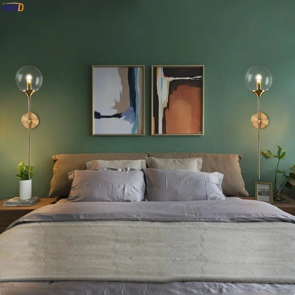 Eclipse Glass Ball Modern Wall Lamp