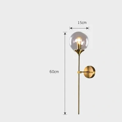 Eclipse Glass Ball Modern Wall Lamp