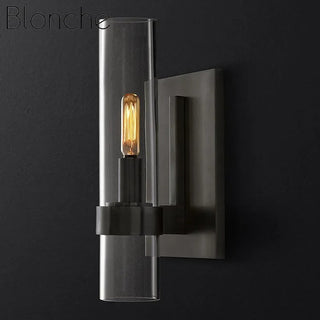 Obsidian Flame Sconce Decorative Modern  Scandinavian Wooden Accent Light