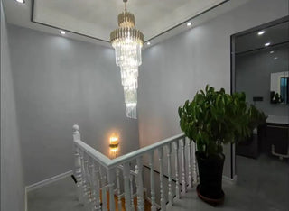 Golden Marie Chandelier Collection Modern  Contemporary Crystal Statement Fixture