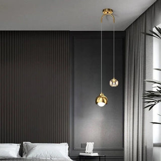 Laylah Crystal Pendant Modern  Luxury Marble Base Table Lamp