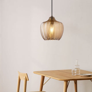 Single Mona Pendant Chic Modern  Vintage Brass Accent Lighting