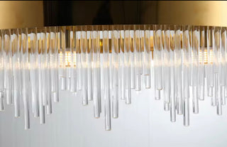 Zynella Crystal Halo Pendant Modern  Classic Drum Shade Ceiling Light