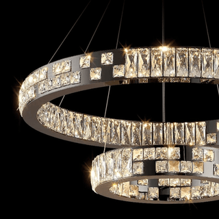 Grace Ring Chandelier Modern  Scandinavian Wooden Accent Light