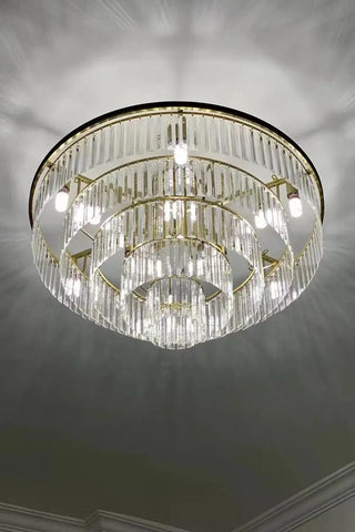 Quantum Ring Chandelier Opulent Modern  Ornate Antique Finish Fixture