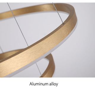 Circular Luna Lamp Modern  Handcrafted Artisan Ceiling Light