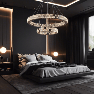 Grace Ring Chandelier Modern  Scandinavian Wooden Accent Light