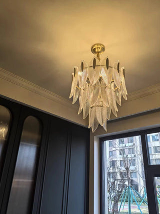 VIOLETTA Glass Chandeliers Stylish Modern  Bohemian Rattan Woven Pendant