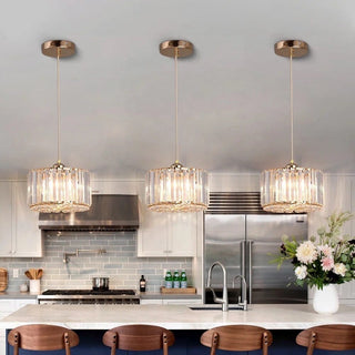 Danielle Crystal Pendant Modern  Contemporary Crystal Statement Fixture