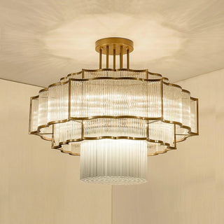 Zynella Glass illume chandelier 60cm Modern Geometric Design Lamp