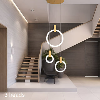 Halo Ring Chandelier Modern  Chic Glass Globe Pendant