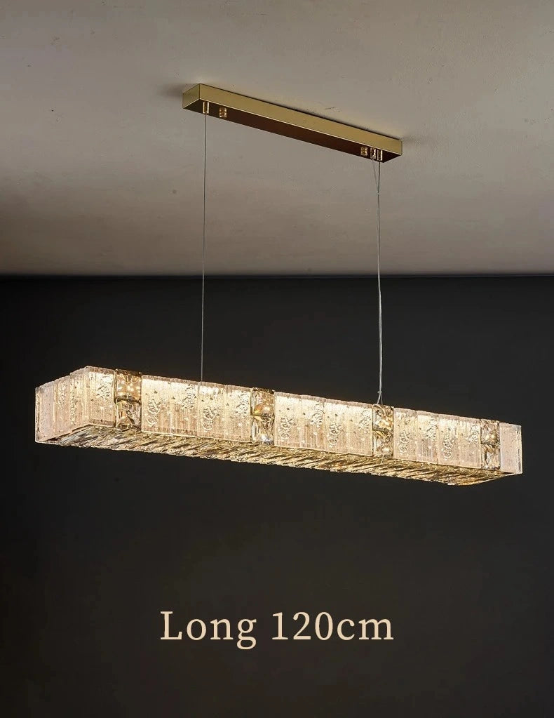 Zynella Gold Crystal Chain Pendant Chandelier