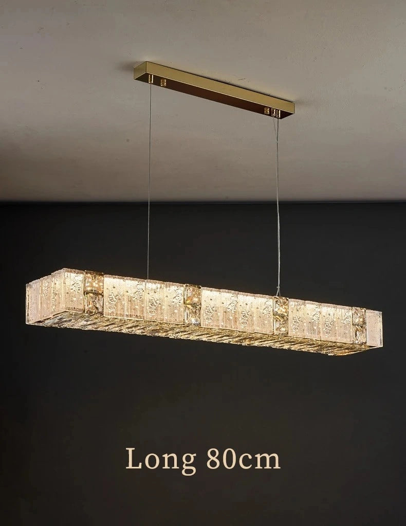 Zynella Gold Crystal Chain Pendant Chandelier