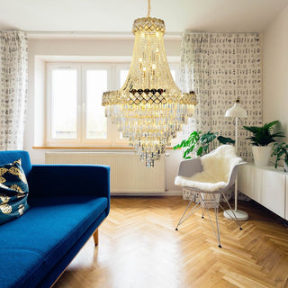 Finix Modern Crystal Chandelier Modern  Minimalist Round Flush Mount