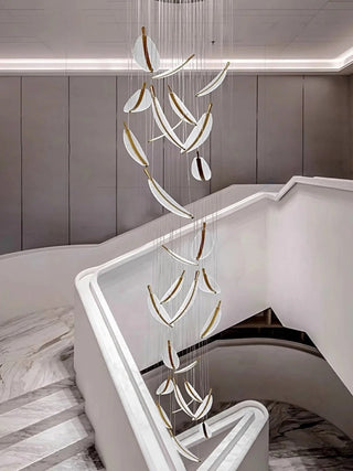 Golden Leaf LED Pendant Modern  Luxury Gold Frame Light Fitting