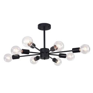 Kade Sputnik Chandelier Modern  Sculptural Spiral LED Fixture