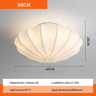 Zen Glow Silk Ceiling Light Chic Modern  Timeless Lantern Style Wall Lamp