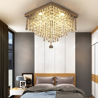 Emerton Square Chandelier Modern  Luxury Marble Base Table Lamp