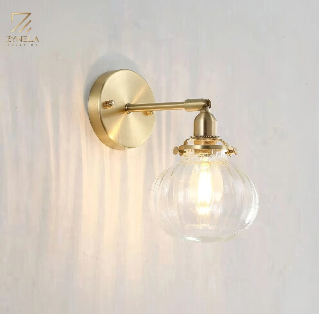 Orla Antique Glass Wall Lamp