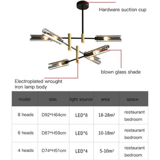 Klaudia Chandelier Modern  Elegant Teardrop LED Pendant