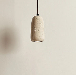 Travertine Wabi Pendants Classic Modern  Chic Glass Globe Pendant