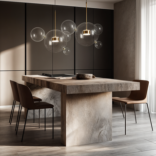 Jane Bubble Glass Pendants Modern  Elegant Teardrop LED Pendant