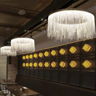 Zynella Round Tassel Chain Chandelier Modern  Timeless Lantern Style Wall Lamp