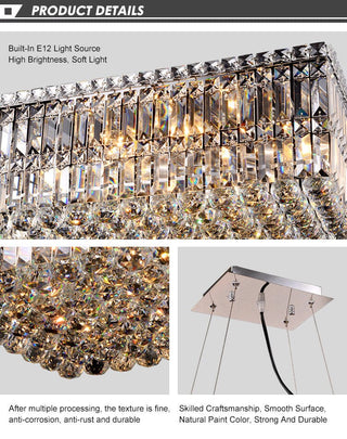 Jade Crystal Chandeliers Modern  Contemporary Crystal Statement Fixture