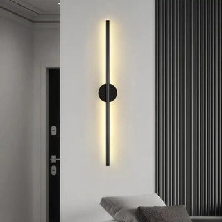 Zynella Black Tube Wall Lamp Modern Geometric Design Lamp