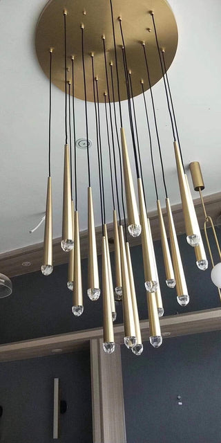 Jules Modern Pendant Modern  Contemporary Crystal Statement Fixture
