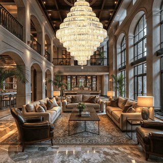 Hilton Chandelier Modern Geometric Design Lamp