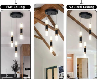 Camille Pendant Chandelier Modern  Sleek Linear Suspension Light