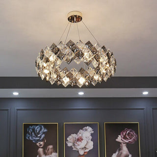 The Royal Ritz Chandelier Premium Modern  Luxury Gold Frame Light Fitting