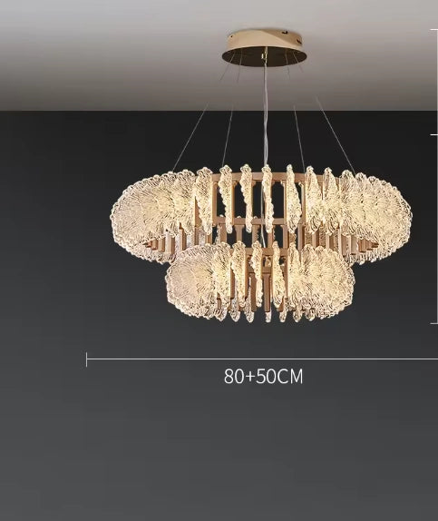 Acrylic LED Pendant Light – Soft Warm Light for Interiors
