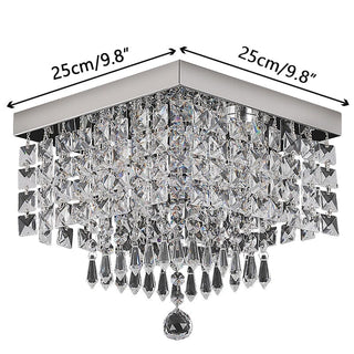 Emerton Square Chandelier Modern  Luxury Marble Base Table Lamp
