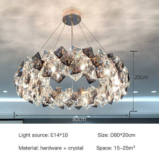 The Royal Ritz Chandelier Premium Modern  Luxury Gold Frame Light Fitting
