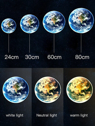 The Earth LED wall lamp Decorative Modern  Luxury Marble Base Table Lamp