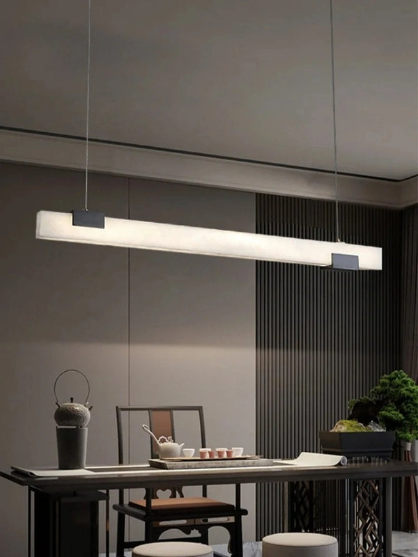 Alabaster ceiling pendant lamp for living room
