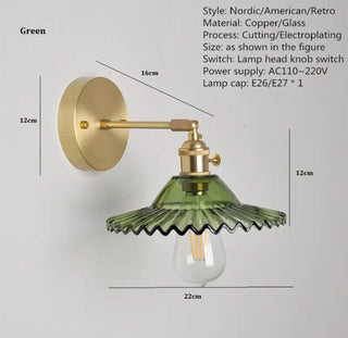 Leonardo Glass Wall Lamp Modern  Rustic Industrial Hanging Lamp