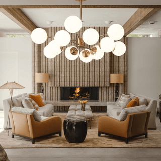 Melanie Bubble Chandelier Modern  Ornate Antique Finish Fixture