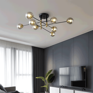 Elias Chandelier Modern  Chic Glass Globe Pendant