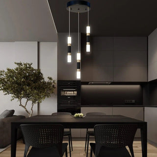 Camille Pendant Chandelier Modern  Sleek Linear Suspension Light