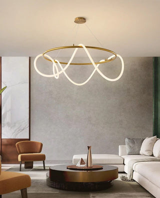Soran Swirl Lamp Collection Opulent Modern  Sculptural Spiral LED Fixture