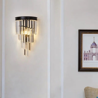 Sutherland Crystal Wall Lamp Artistic Modern  Bohemian Rattan Woven Pendant