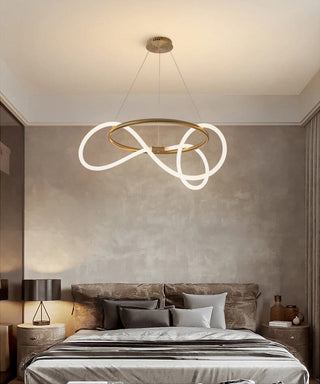 Soran Swirl Lamp Collection Opulent Modern  Sculptural Spiral LED Fixture