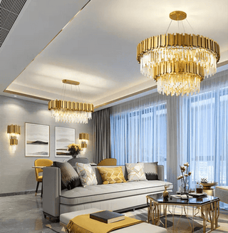 Queen Elizabeth Chandelier Premium Modern  Scandinavian Wooden Accent Light