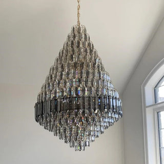Ariana Chandelier Modern  Opulent Multi-Tier Crystal Chandelier