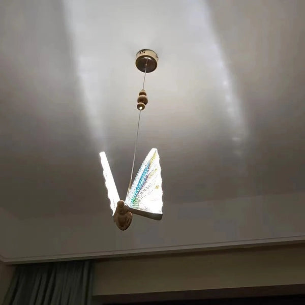 Bedroom ceiling light butterfly pattern