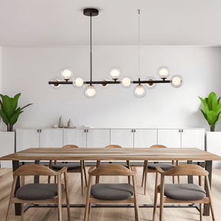 Customisable Visage chandelier Modern  Sleek Linear Suspension Light